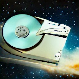 hard drive in space