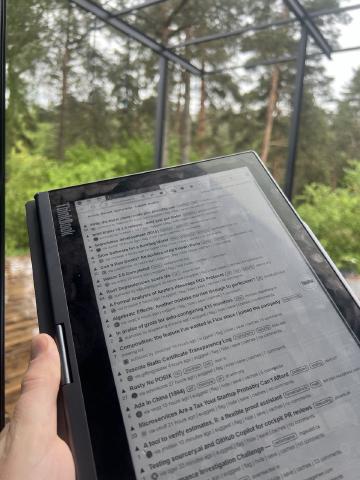 Color E Ink Notebook My E Ink Laptop: ThinkBook Plus Gen 4 | Taras' Blog on AI, Perf, Hacks